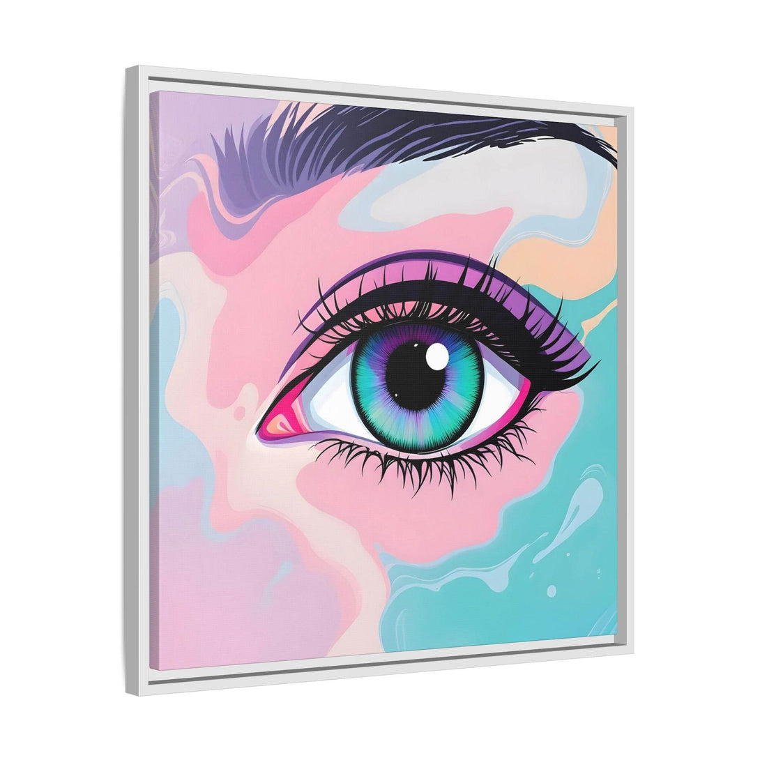 PsEyeFlow #2 – Lucid Gaze. ( Colorful Framed Matte Canvas Decor ) - Highdellic