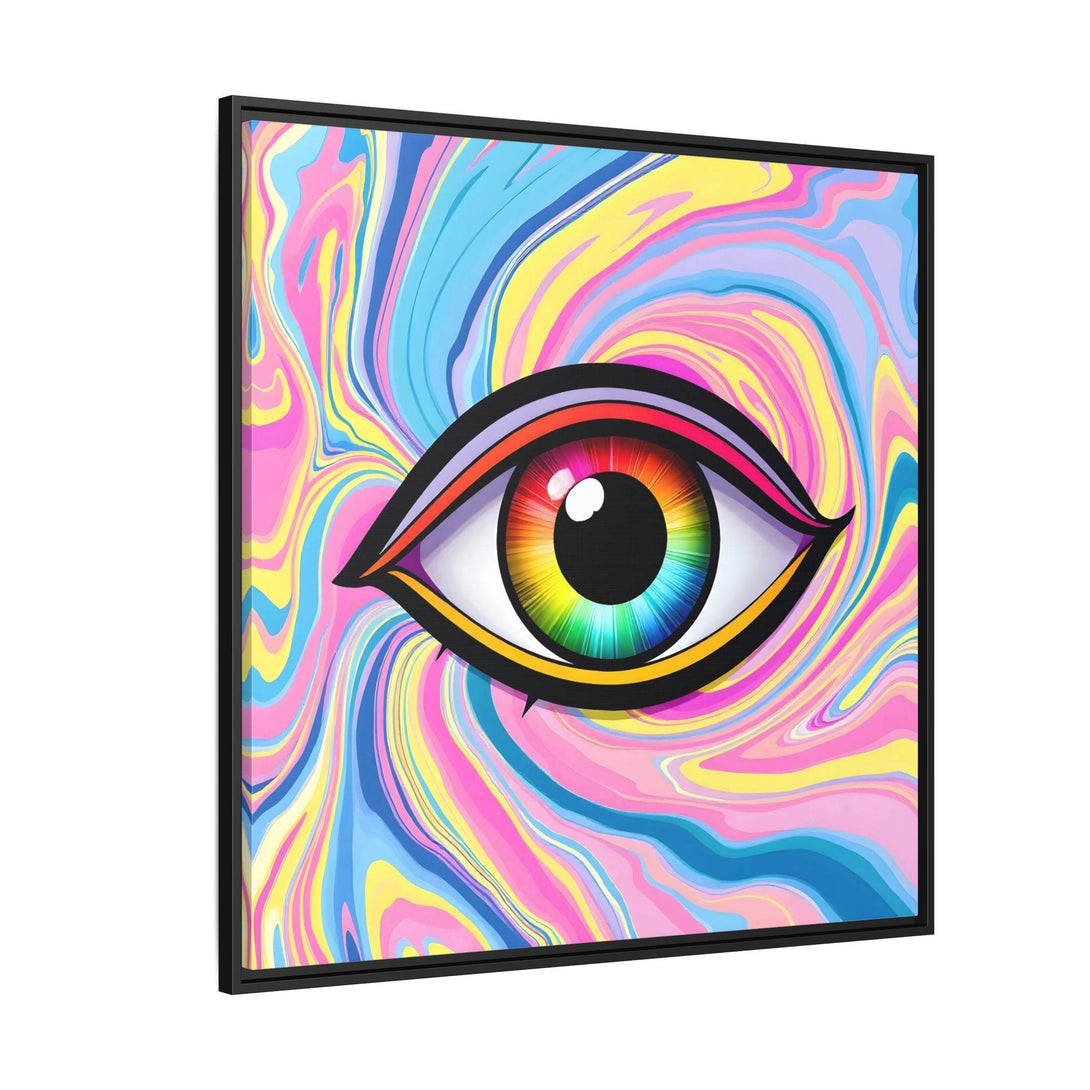 PsEyeFlow #31 - The Kaleidosoul on Framed Matte Canvas - Highdellic