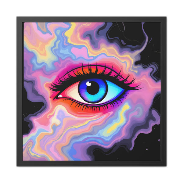 PsEyeFlow #23 - Nebula Gaze (Framed Poster)