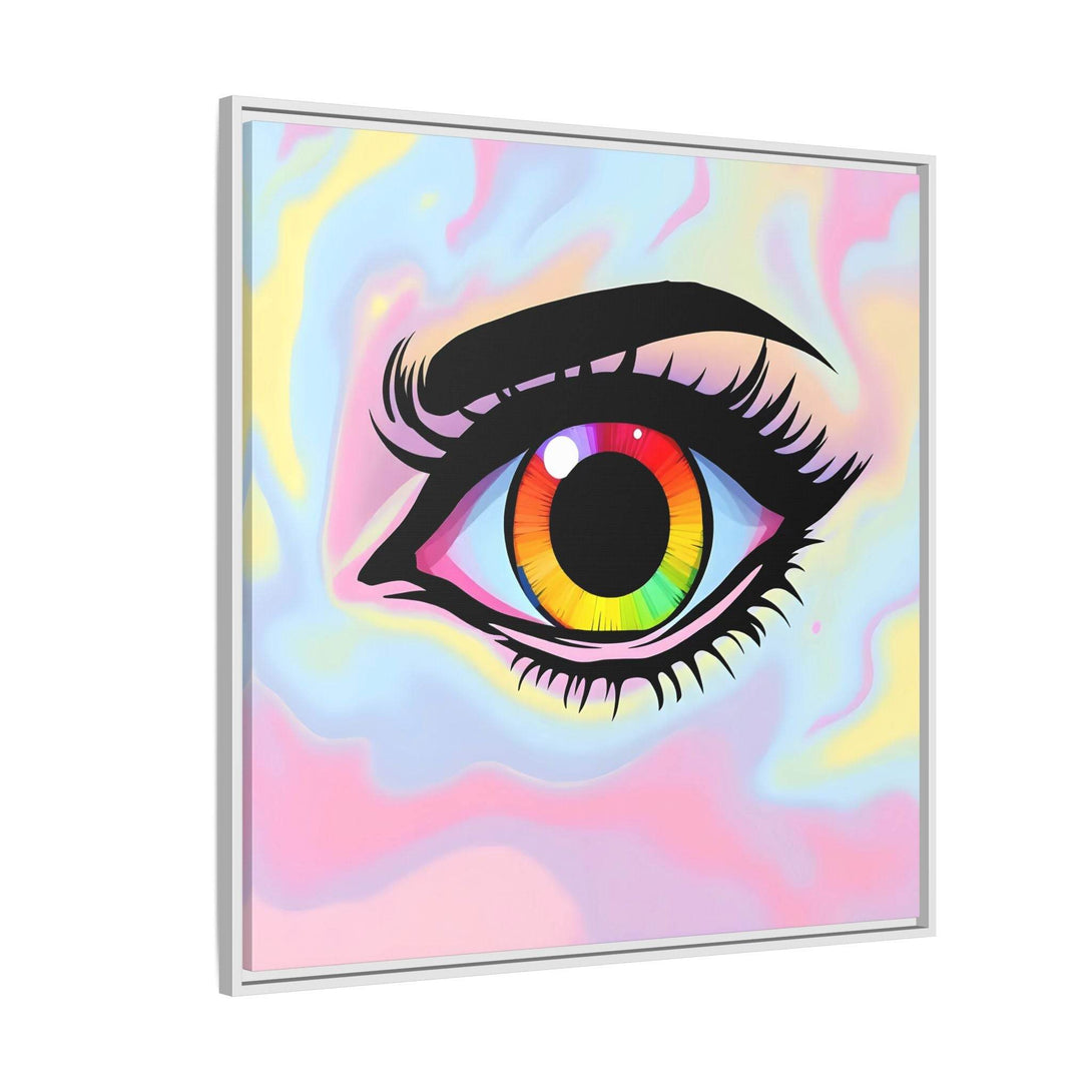 PsEyeFlow #35 - Spectrum Sentinel on Framed Matte Canvas (multi colour) - Highdellic