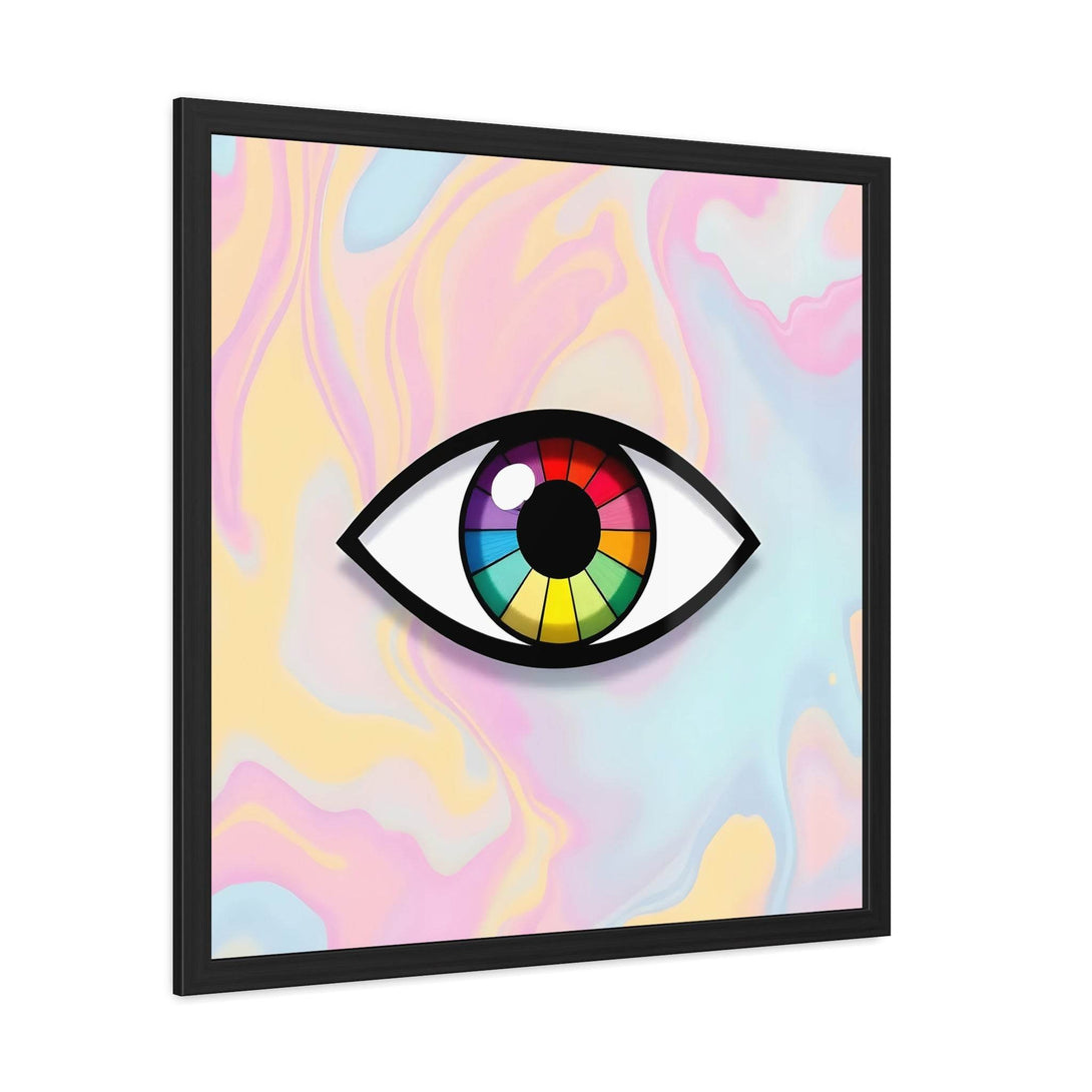 PsEyeFlow 5 - Prism Stare. ( wood Framed semi-gloss coated paper ) - Highdellic