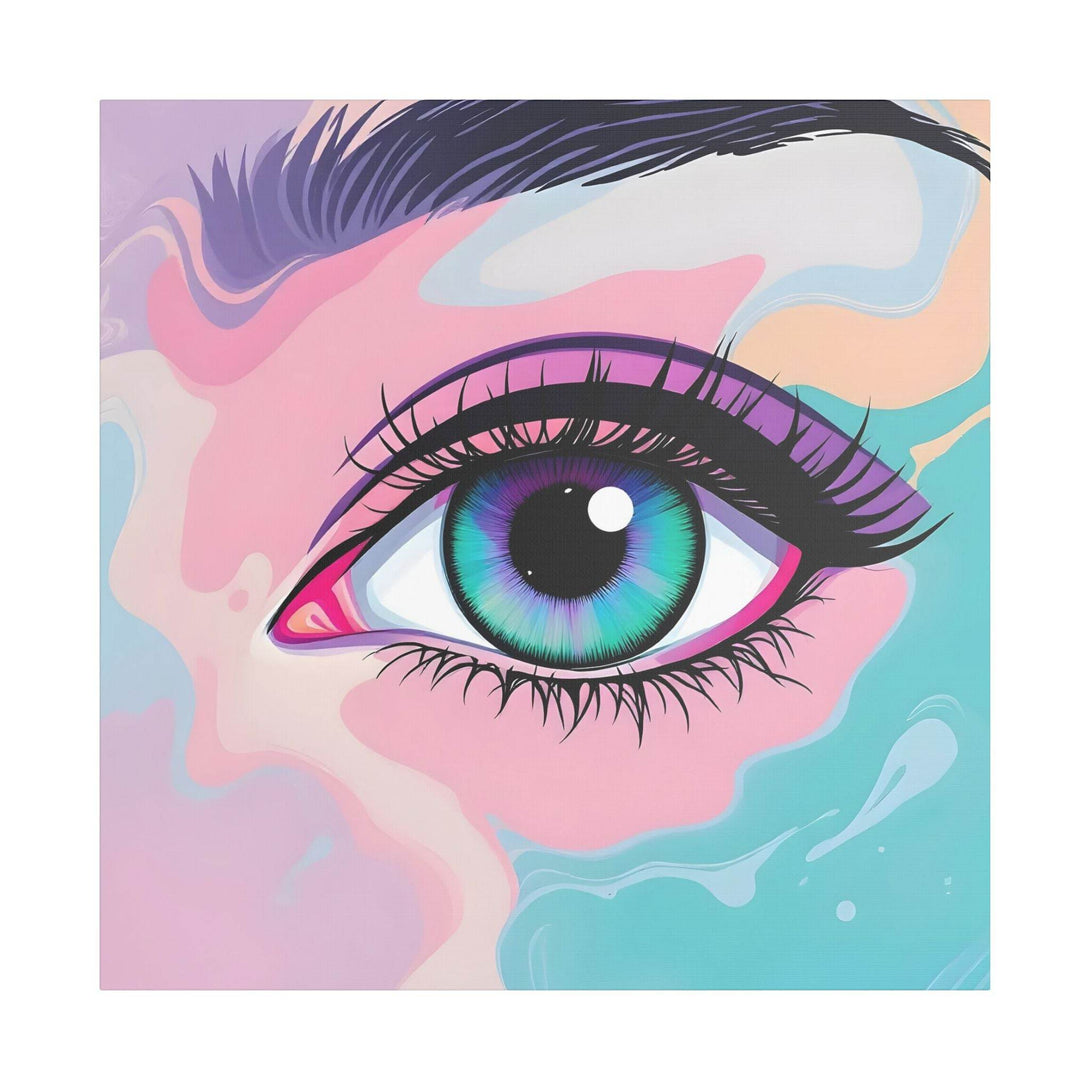PsEyeFlow #2 – Lucid Gaze. (Satin Canvas, Stretched) - Highdellic
