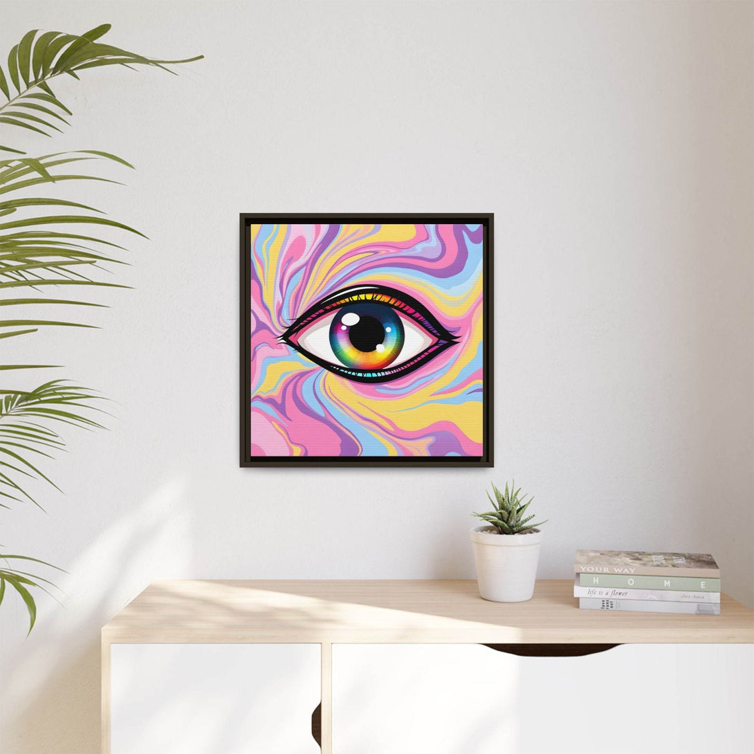 PsEyeFlow #29 - Spectrum Gaze.b (Matte Canvas, Framed (Multi-color)) - Highdellic