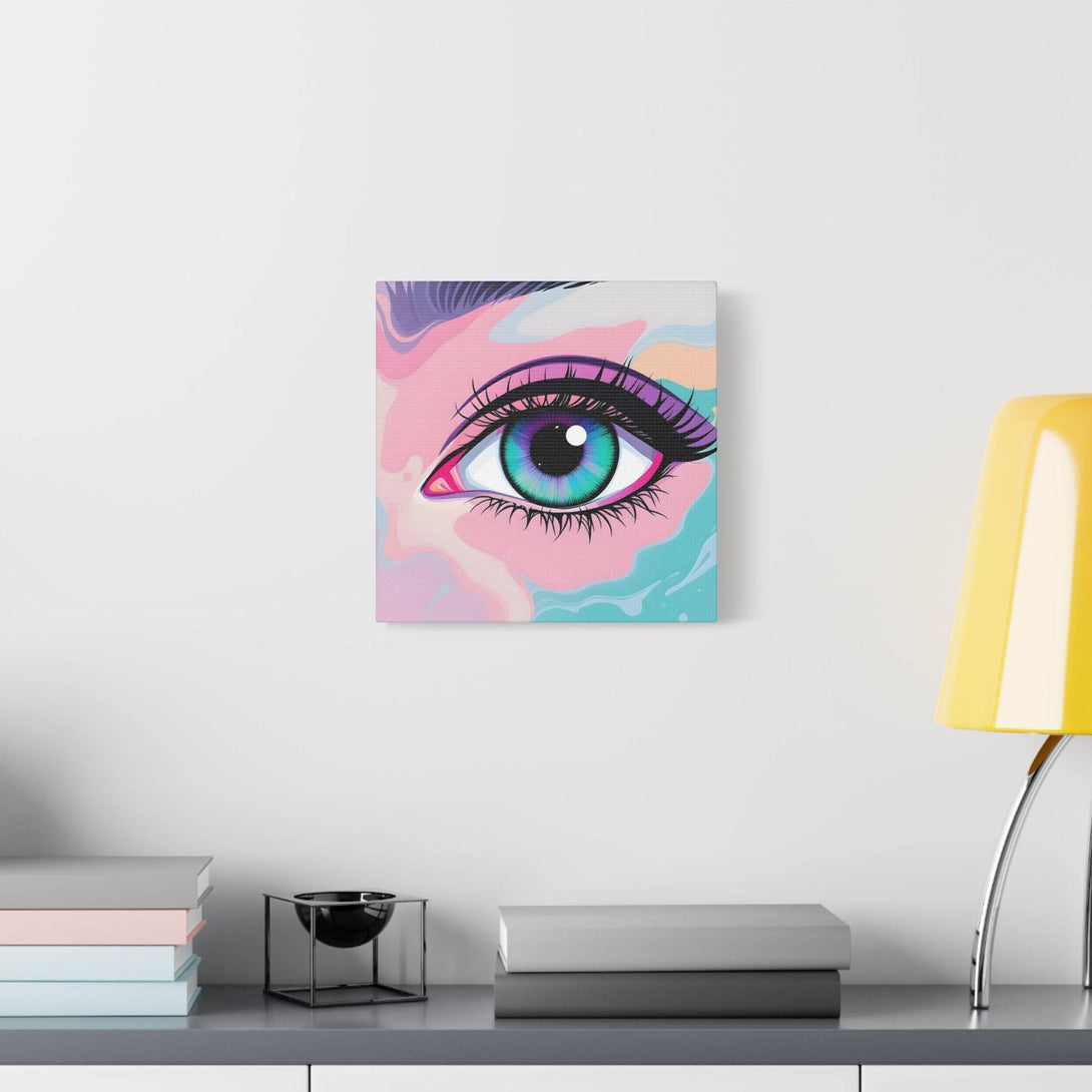 PsEyeFlow #2 – Lucid Gaze. (Satin Canvas, Stretched) - Highdellic