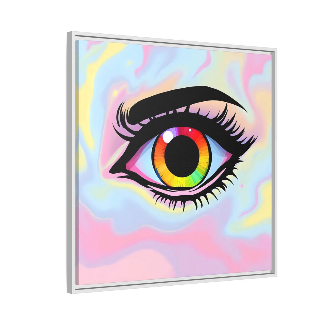 PsEyeFlow #35 - Spectrum Sentinel on Framed Matte Canvas (multi colour) - Highdellic
