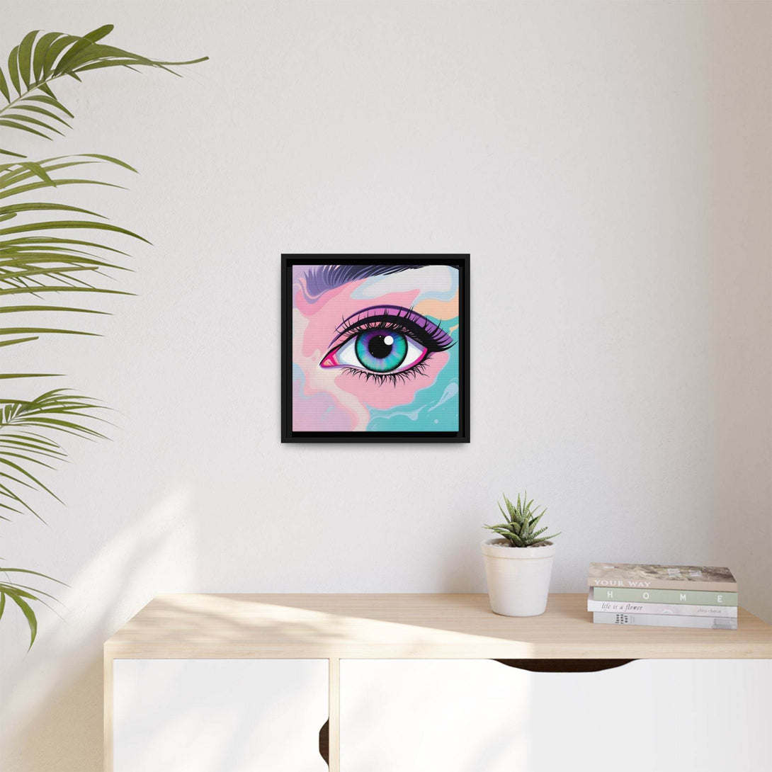 PsEyeFlow #2 – Lucid Gaze. ( Colorful Framed Matte Canvas Decor ) - Highdellic