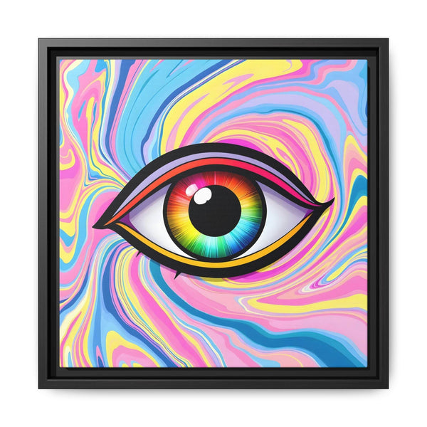 PsEyeFlow #31 - The Kaleidosoul on Framed Matte Canvas - Highdellic