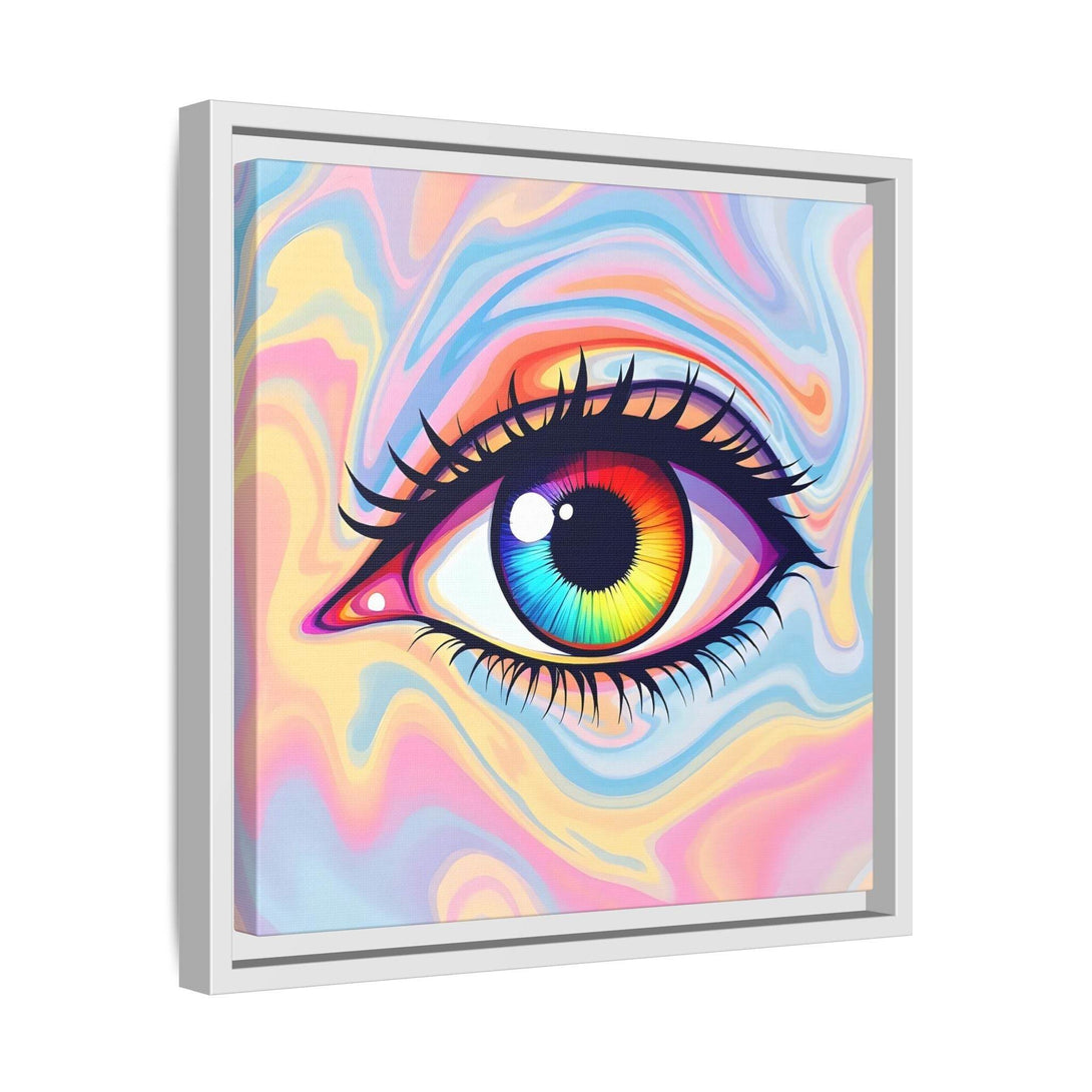 PsEyeFlow #20 - Dreamwave Vision. ( Colorful Framed Matte Canvas Decor ) - Highdellic