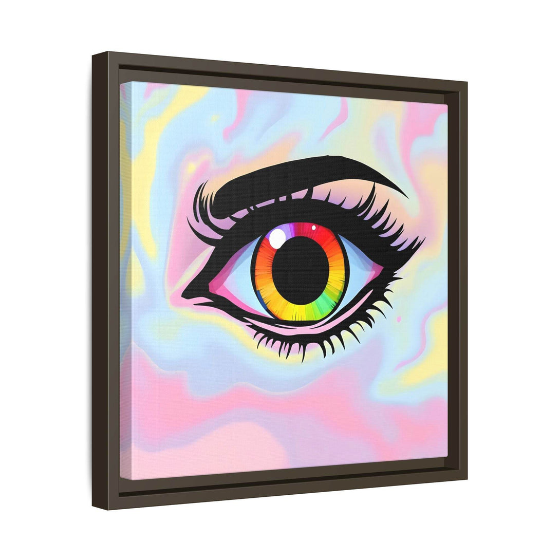 PsEyeFlow #35 - Spectrum Sentinel on Framed Matte Canvas (multi colour) - Highdellic