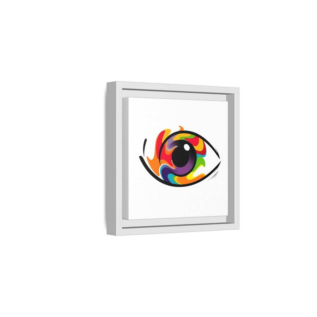 PsEyeGo 3 – Chromatic Flame on Framed Matte Canvas (Multi-color) - Highdellic