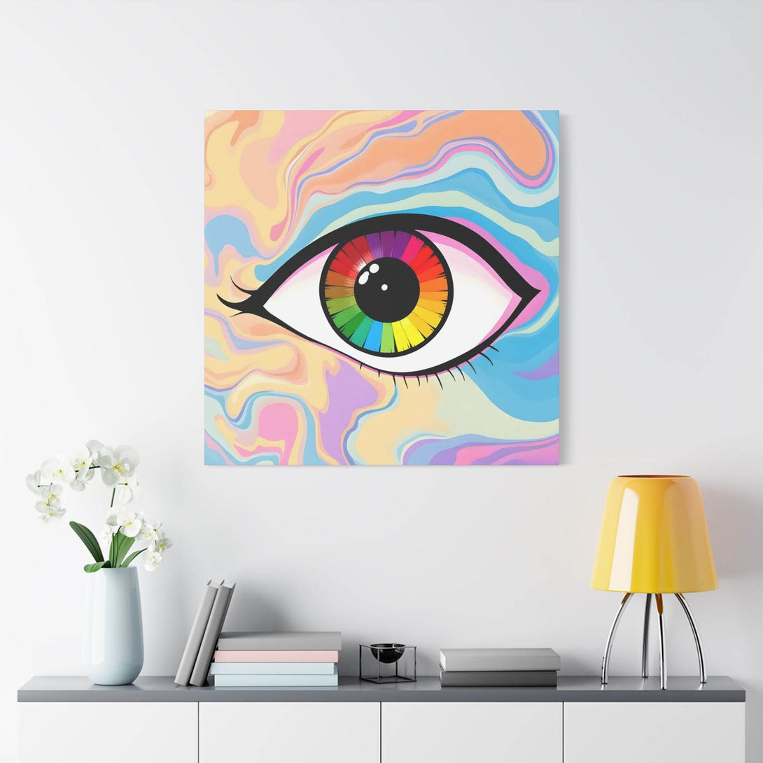 PsEyeFlow #1 – Prism Vision. (Satin Canvas, Stretched) - Highdellic