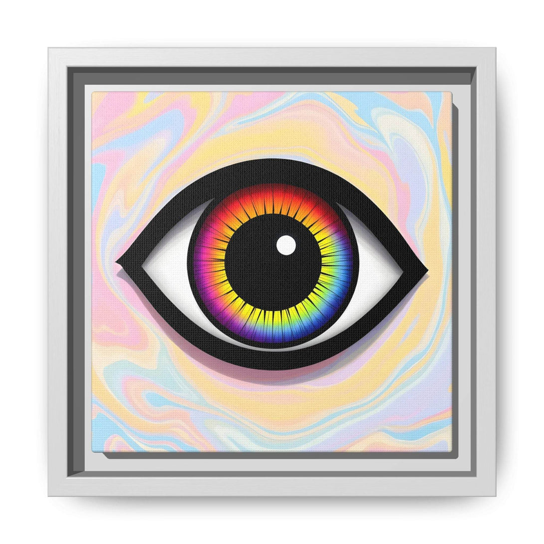 PsEyeFlow #25 - Chromatic Horizon. (Matte Canvas, Framed (Multi-color)) - Highdellic