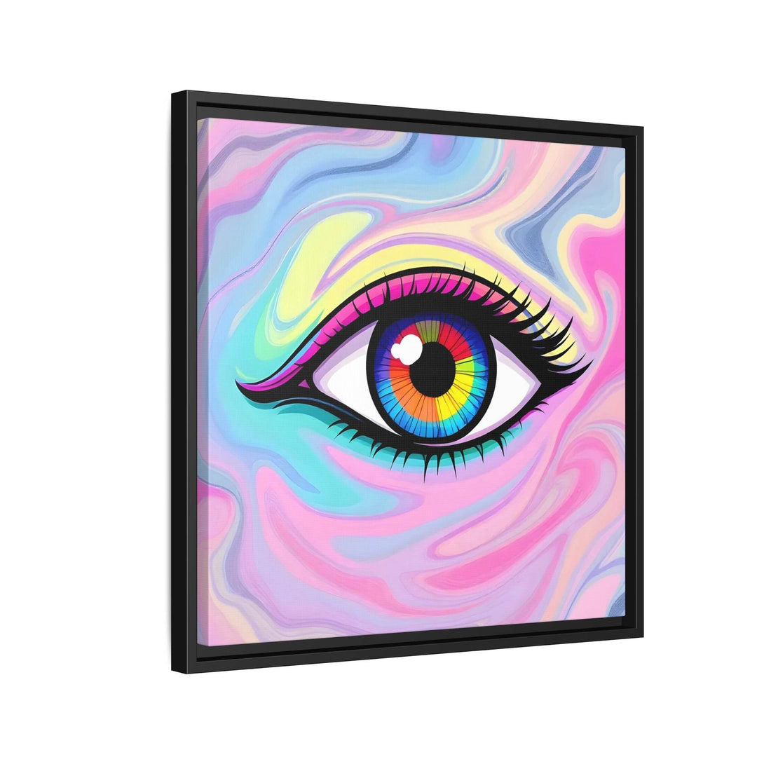 PsEyeFlow #8 - Radiant Vision. ( Colourful Framed Matte Canvas Decor ) - Highdellic