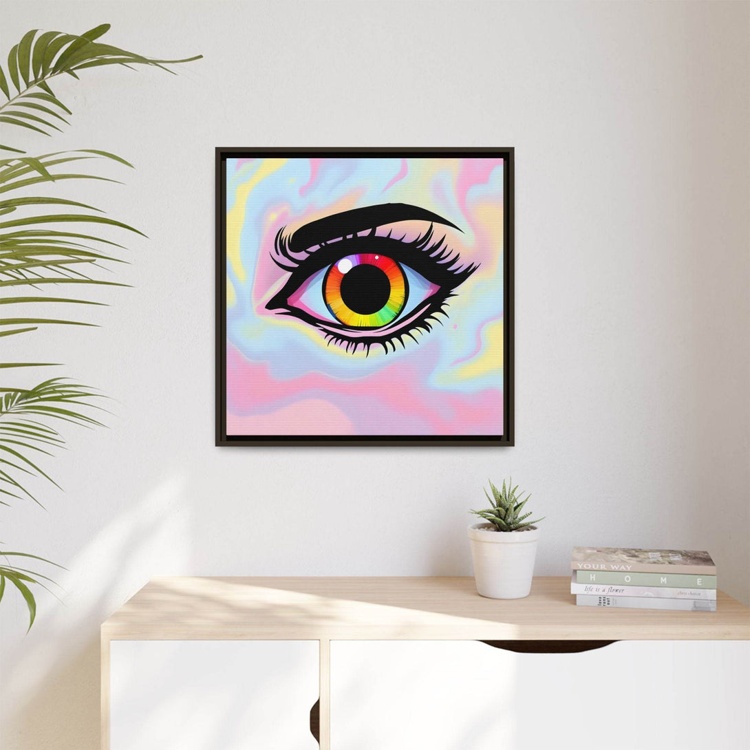 PsEyeFlow #35 - Spectrum Sentinel on Framed Matte Canvas (multi colour) - Highdellic