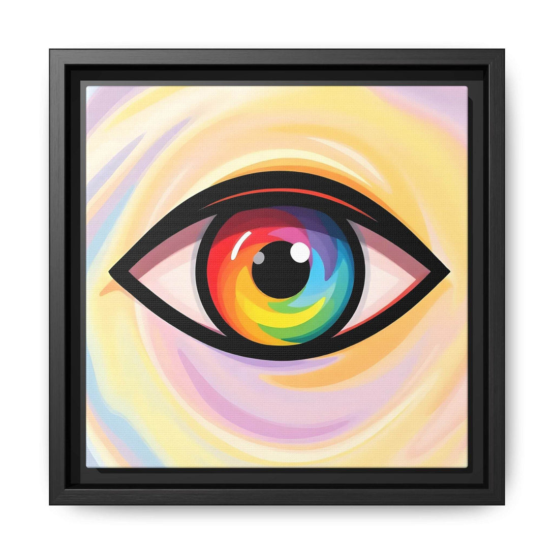 PsEyeFlow #18 - Ethereal Visionb. ( Colorful Framed Matte Canvas Decor ) - Highdellic