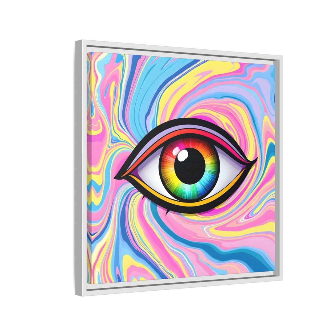 PsEyeFlow #31 - The Kaleidosoul on Framed Matte Canvas - Highdellic