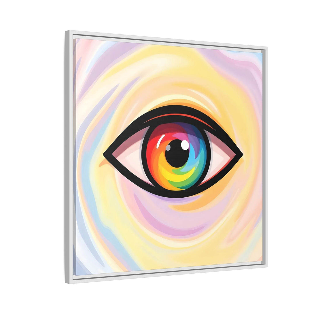 PsEyeFlow #18 - Ethereal Visionb. ( Colorful Framed Matte Canvas Decor ) - Highdellic
