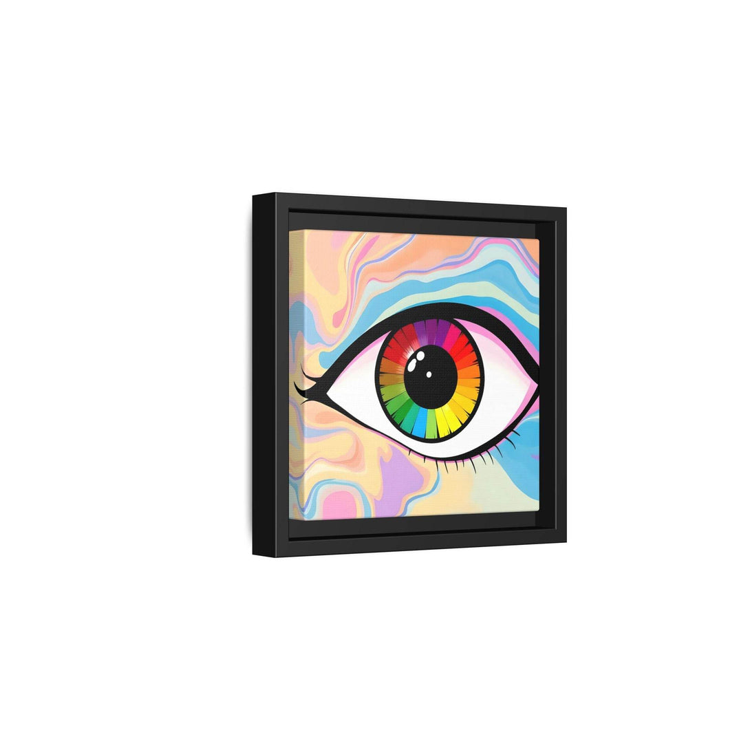 PsEyeFlow #1 – Prism Vision. (Matte Canvas, Framed, Multi-color) - Highdellic