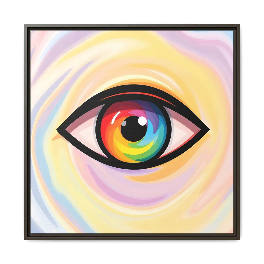 PsEyeFlow #18 - Ethereal Visionb. ( Colorful Framed Matte Canvas Decor ) - Highdellic
