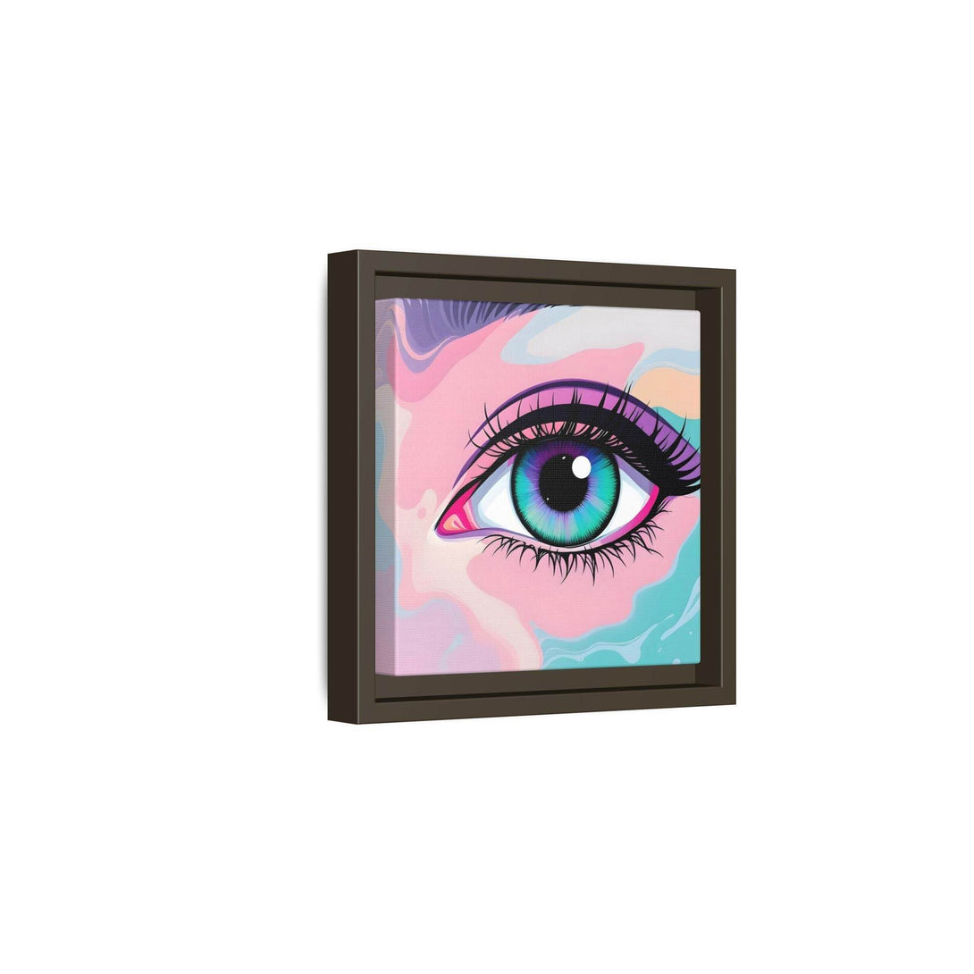 PsEyeFlow #2 – Lucid Gaze. ( Colorful Framed Matte Canvas Decor ) - Highdellic