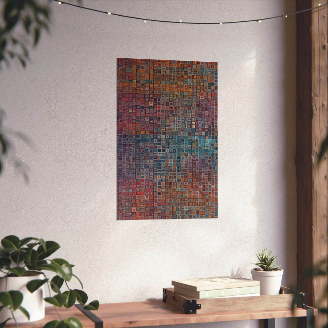 PsEyeCode #2d - Encrypted Echo on Vertical (2:3) Fine Art Poster - Highdellic