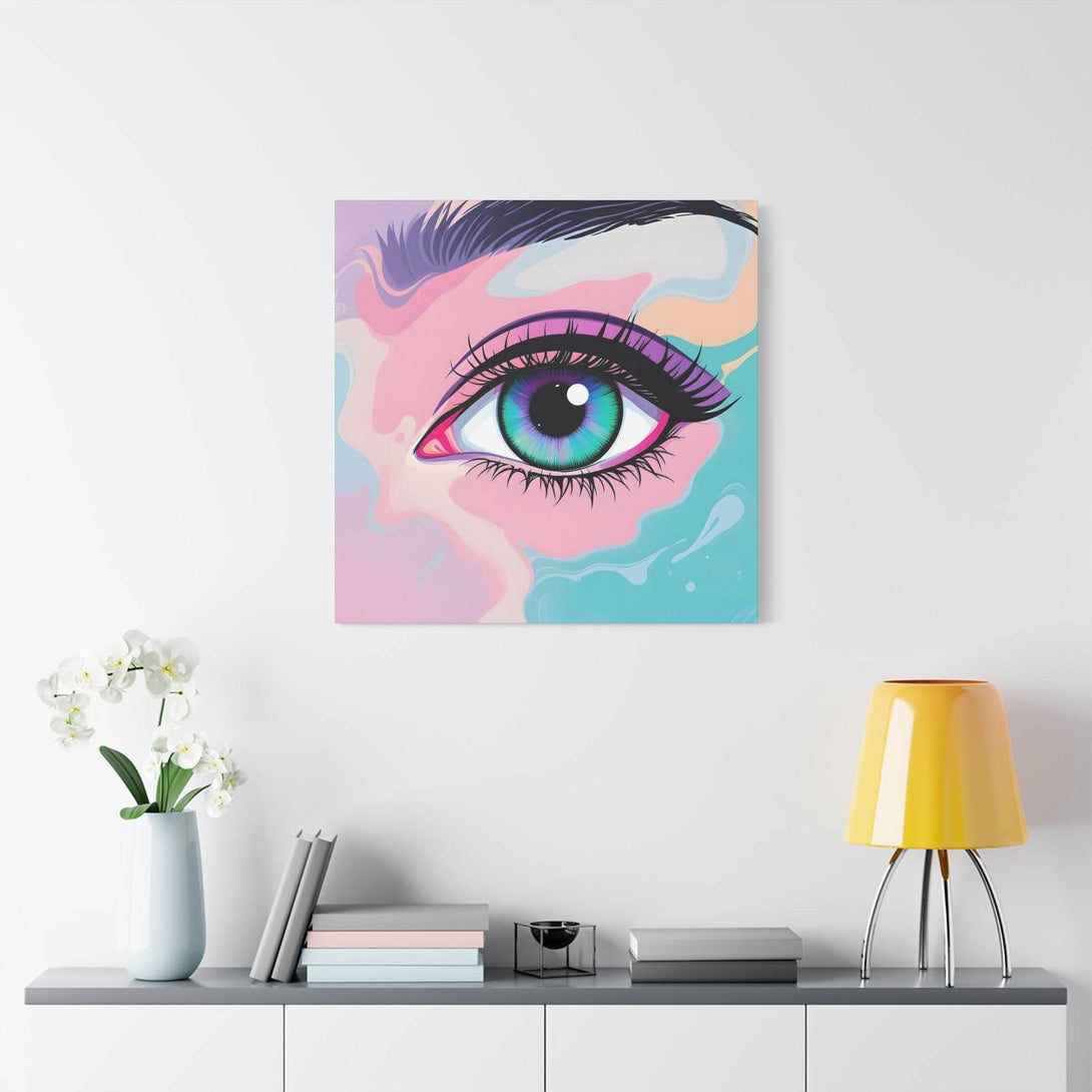 PsEyeFlow #2 – Lucid Gaze. (Satin Canvas, Stretched) - Highdellic