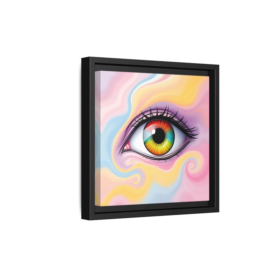 PsEyeFlow #36 – The Whispering Spiral on Framed Matte Canvas - Highdellic