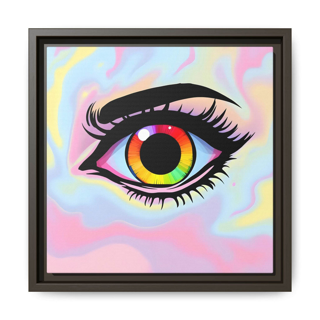 PsEyeFlow #35 - Spectrum Sentinel on Framed Matte Canvas (multi colour) - Highdellic