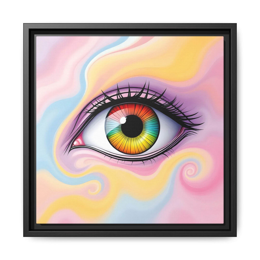 PsEyeFlow #36 – The Whispering Spiral on Framed Matte Canvas - Highdellic