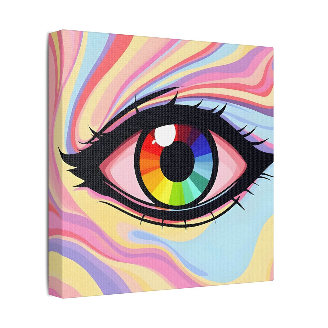 PsEyeFlow #15 - Chromatic Dream. (Satin Canvas, Stretched) - Highdellic