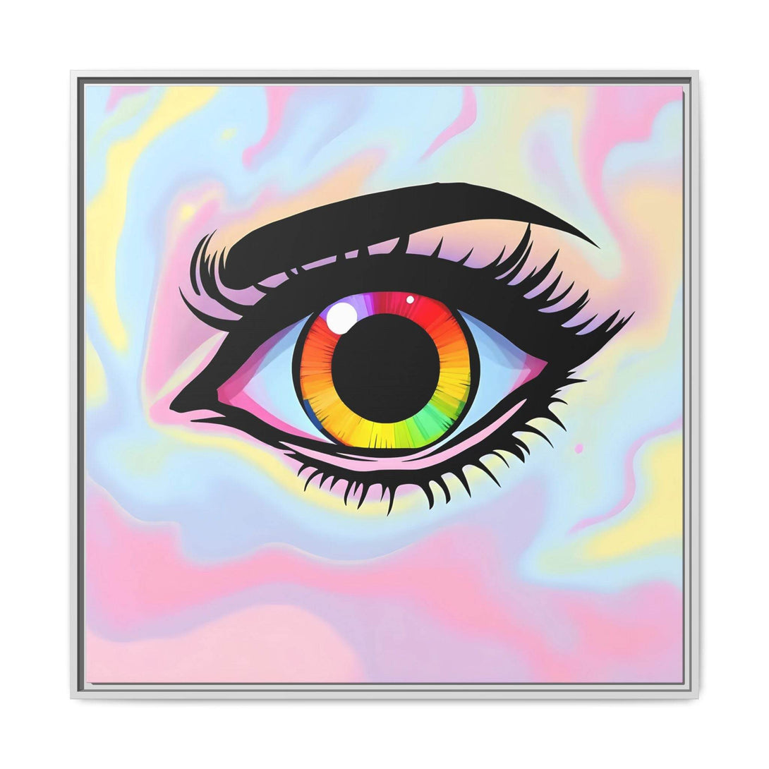 PsEyeFlow #35 - Spectrum Sentinel on Framed Matte Canvas (multi colour) - Highdellic