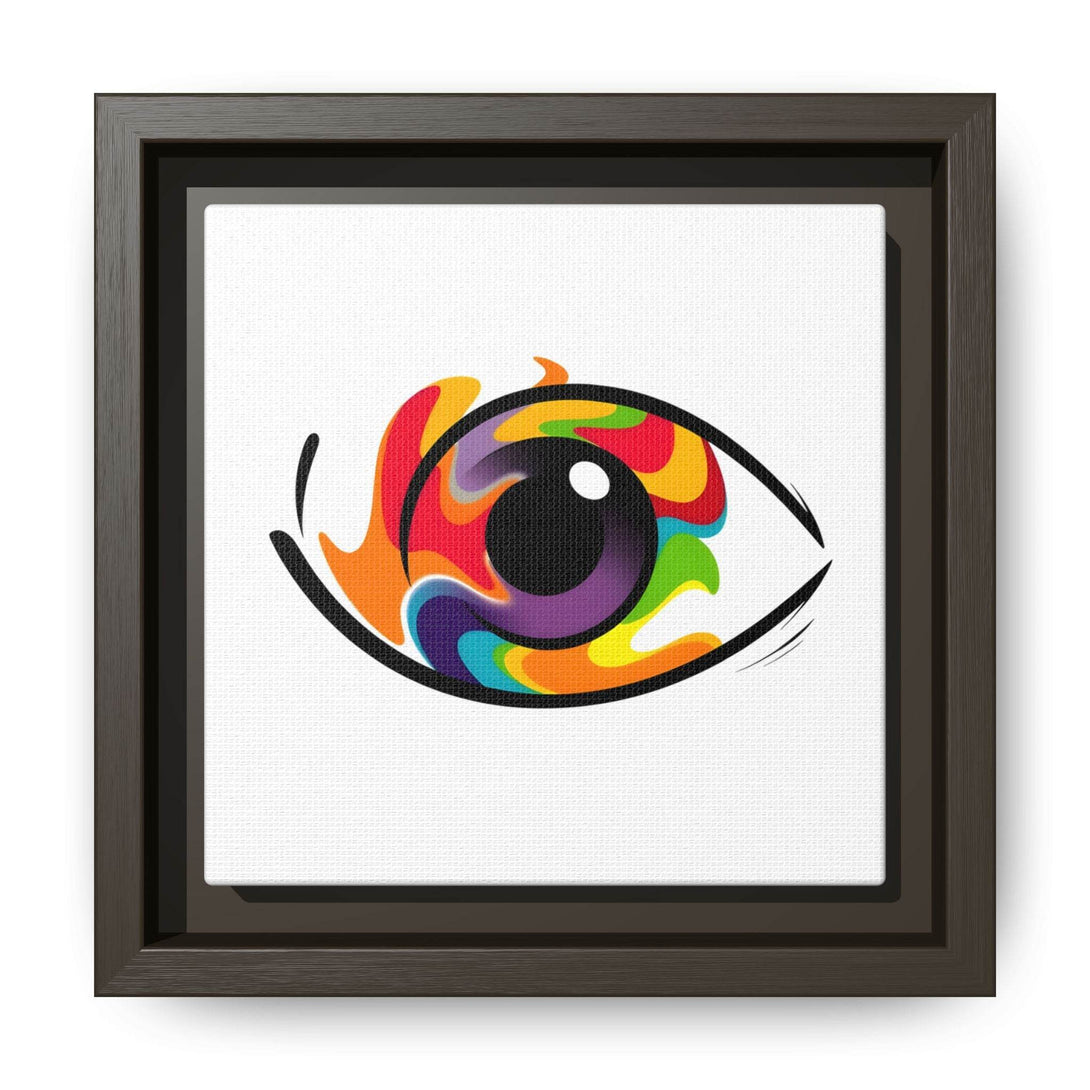 PsEyeGo 3 – Chromatic Flame on Framed Matte Canvas (Multi-color) - Highdellic