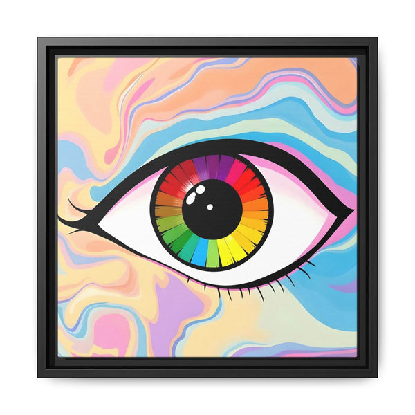 PsEyeFlow #1 – Prism Vision on Colour Framed Matte Canvas - Highdellic