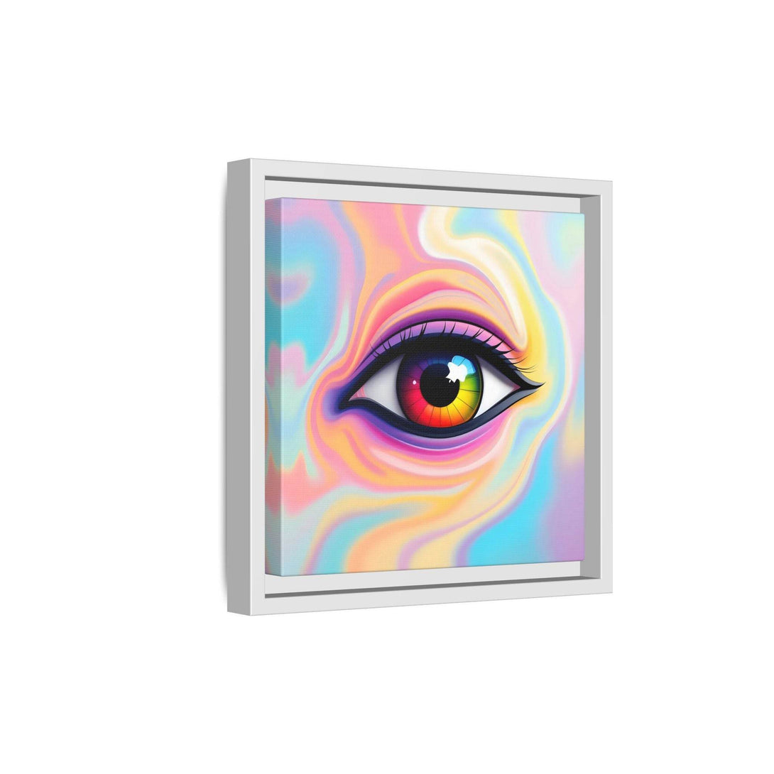 PsEyeFlow #34 – Veil of Visions on Framed Matte Canvas (multi colour) - Highdellic
