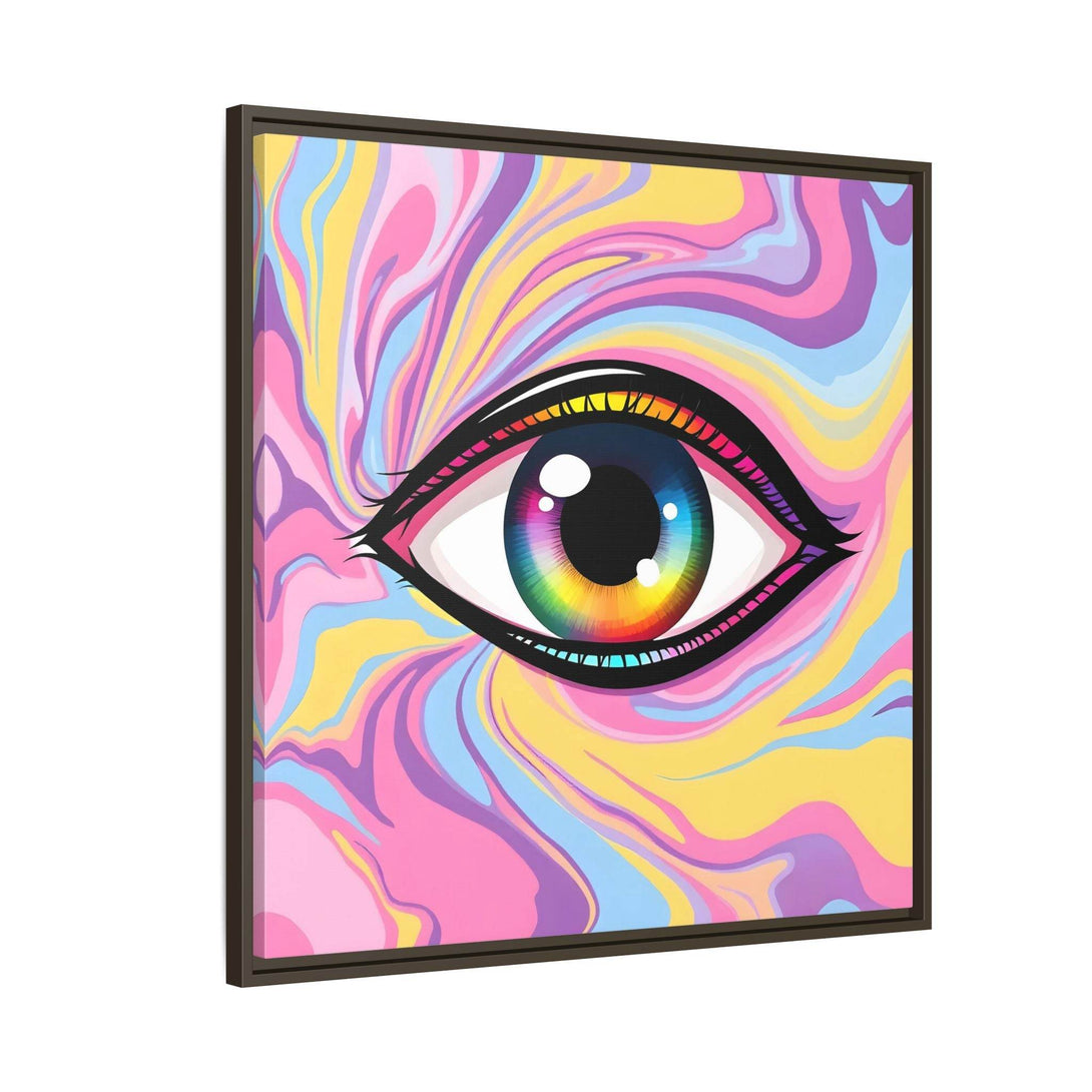 PsEyeFlow #29 - Spectrum Gaze.b (Matte Canvas, Framed (Multi-color)) - Highdellic