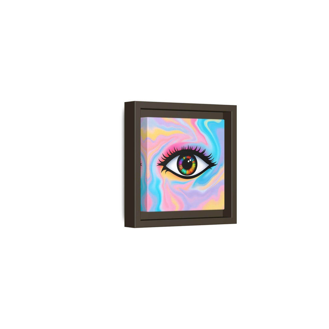 PsEyeFlow #32 - Prism Mirage on Framed Matte Canvas (multi colour) - Highdellic