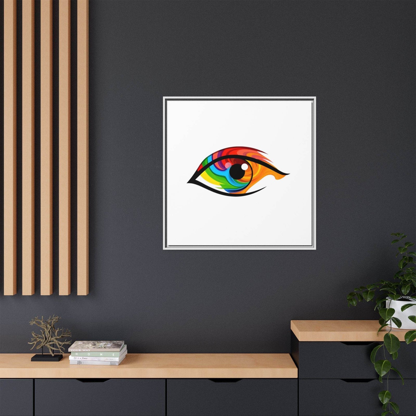 PsEyeGo 2 – Prism Gaze Vision on Framed Matte Canvas (Multi-color) - Highdellic