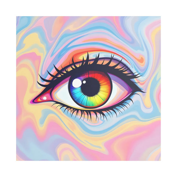 PsEyeFlow #20 - Dreamwave Vision (Stretched Satin Canvas)