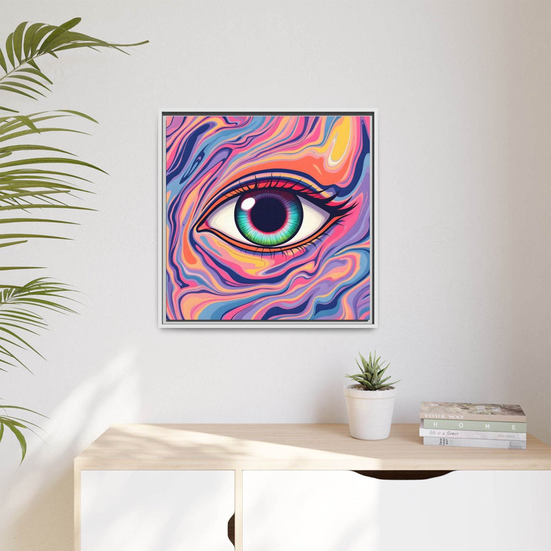 PsEyeFlow #26 - Vivid Echo - (Matte Canvas, Framed (Multi-color)) - Highdellic