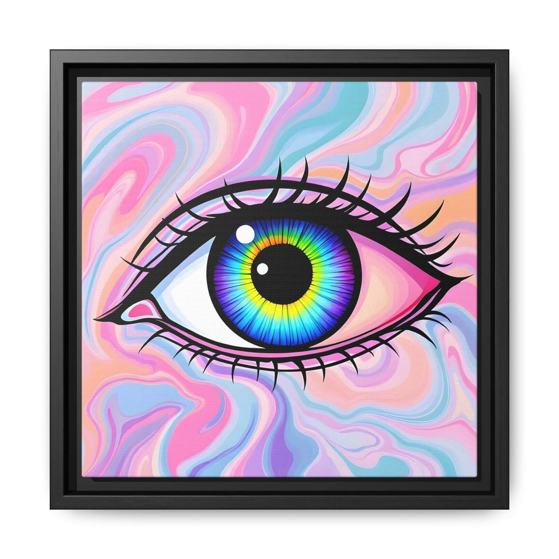 PsEyeFlow #3 – Vivid Mirage (Matte Canvas, Framed (Multi-color)) - Highdellic
