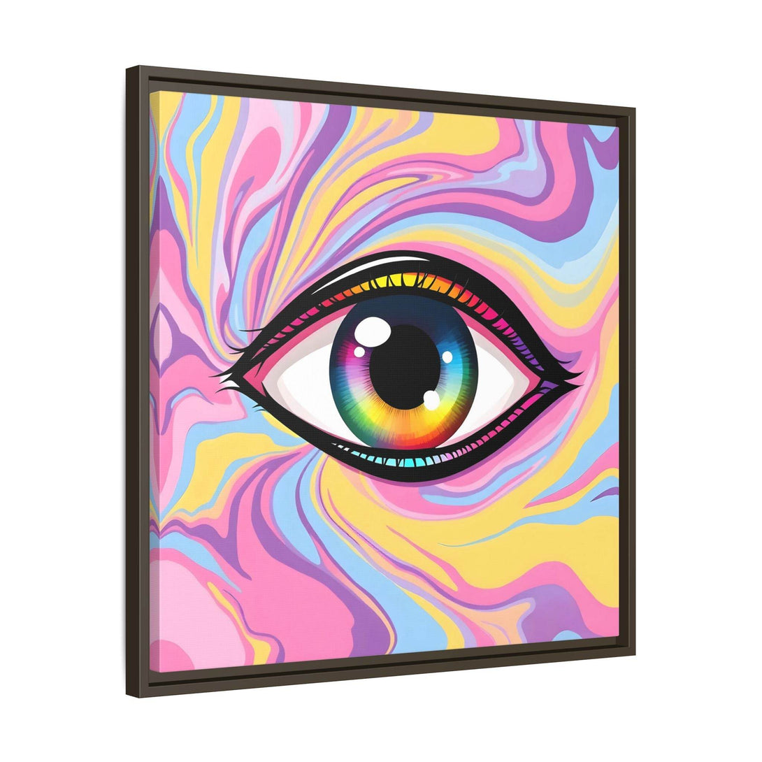 PsEyeFlow #29 - Spectrum Gaze.b (Matte Canvas, Framed (Multi-color)) - Highdellic