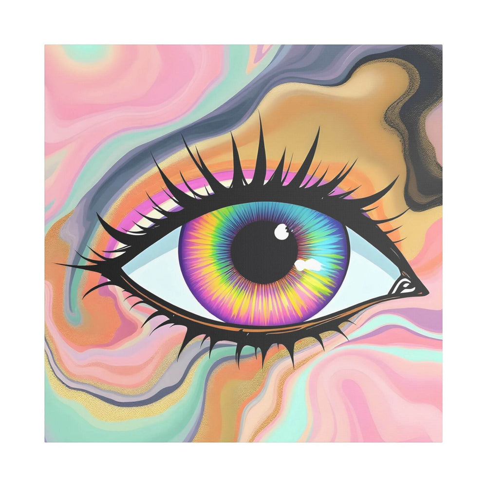 PsEyeFlow #7 - Cosmic Gaze. (Satin Canvas, Stretched)