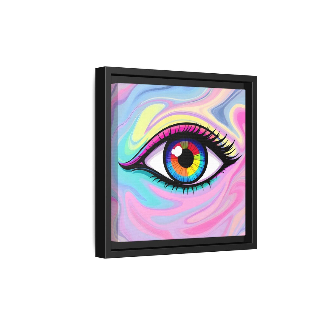 PsEyeFlow #8 - Radiant Vision. ( Colourful Framed Matte Canvas Decor ) - Highdellic