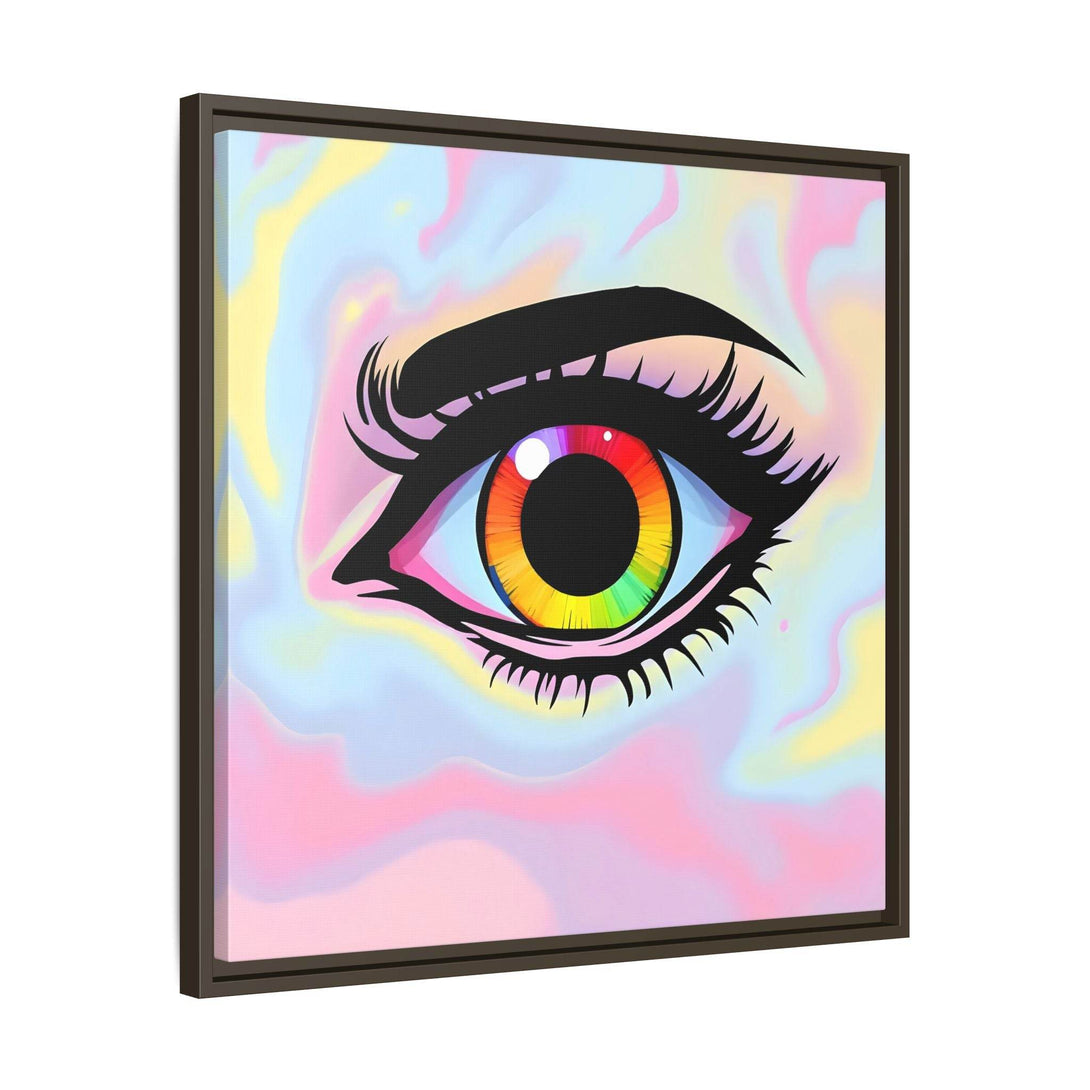 PsEyeFlow #35 - Spectrum Sentinel on Framed Matte Canvas (multi colour) - Highdellic