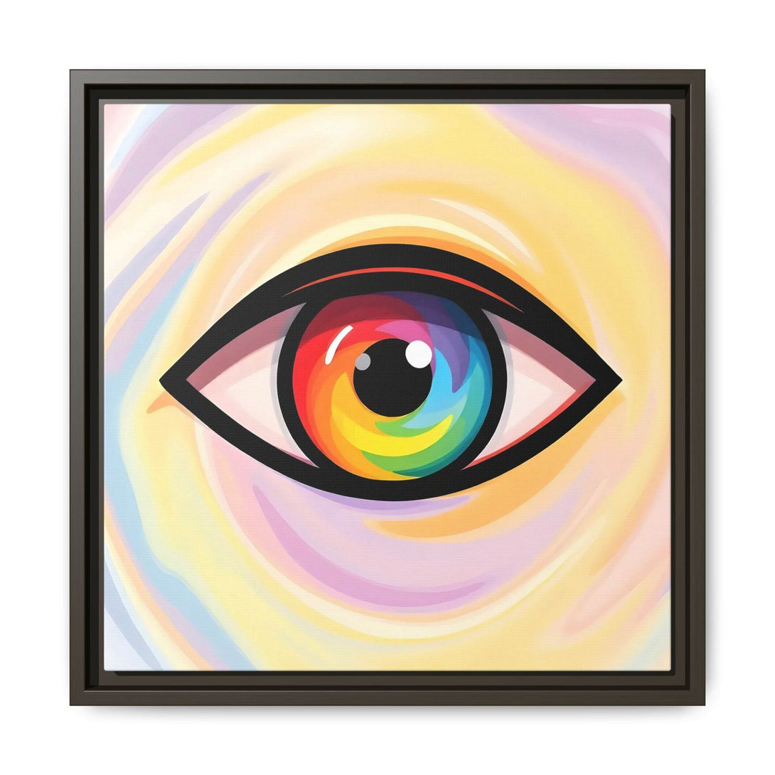PsEyeFlow #18 - Ethereal Visionb. ( Colorful Framed Matte Canvas Decor ) - Highdellic