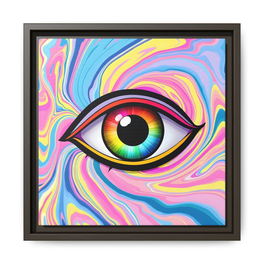 PsEyeFlow #31 - The Kaleidosoul on Framed Matte Canvas - Highdellic