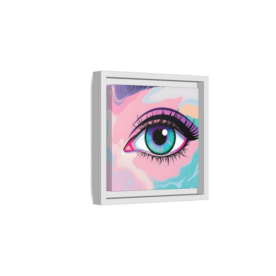 PsEyeFlow #2 – Lucid Gaze. ( Colorful Framed Matte Canvas Decor ) - Highdellic