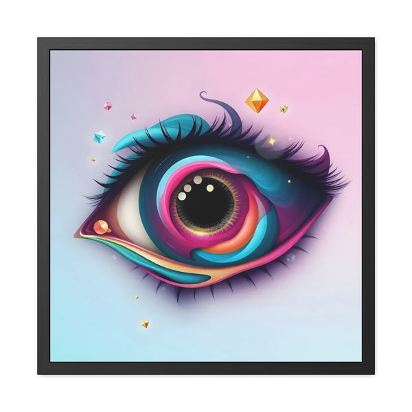 PsEyeDream #25 – Neon Reverie (Framed Poster)
