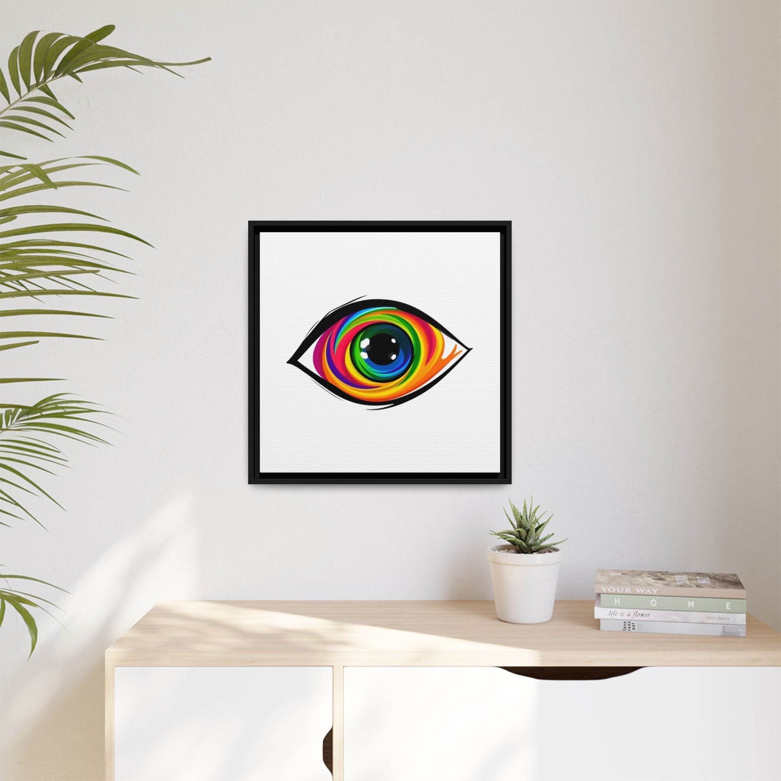 PsEyeGo 1 – Vortex Vision on Framed Matte Canvas (Multi-color) - Highdellic