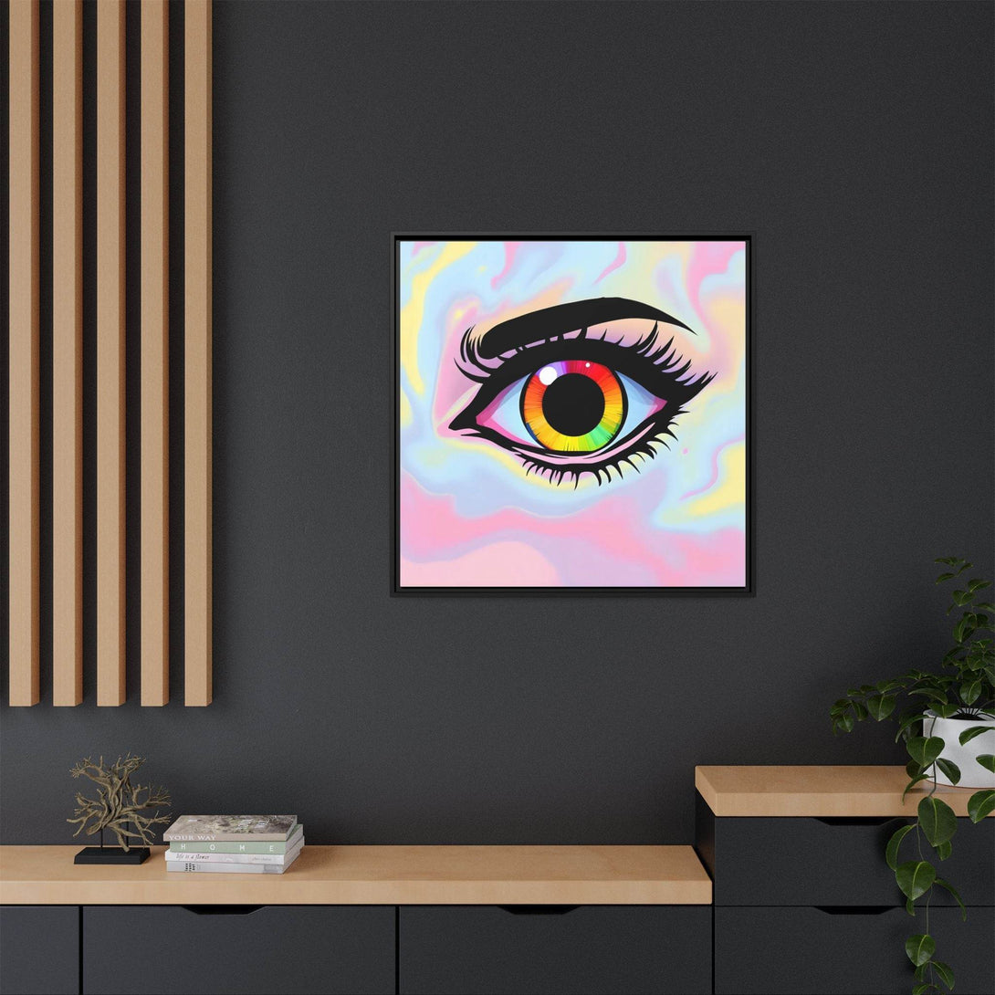 PsEyeFlow #35 - Spectrum Sentinel on Framed Matte Canvas (multi colour) - Highdellic